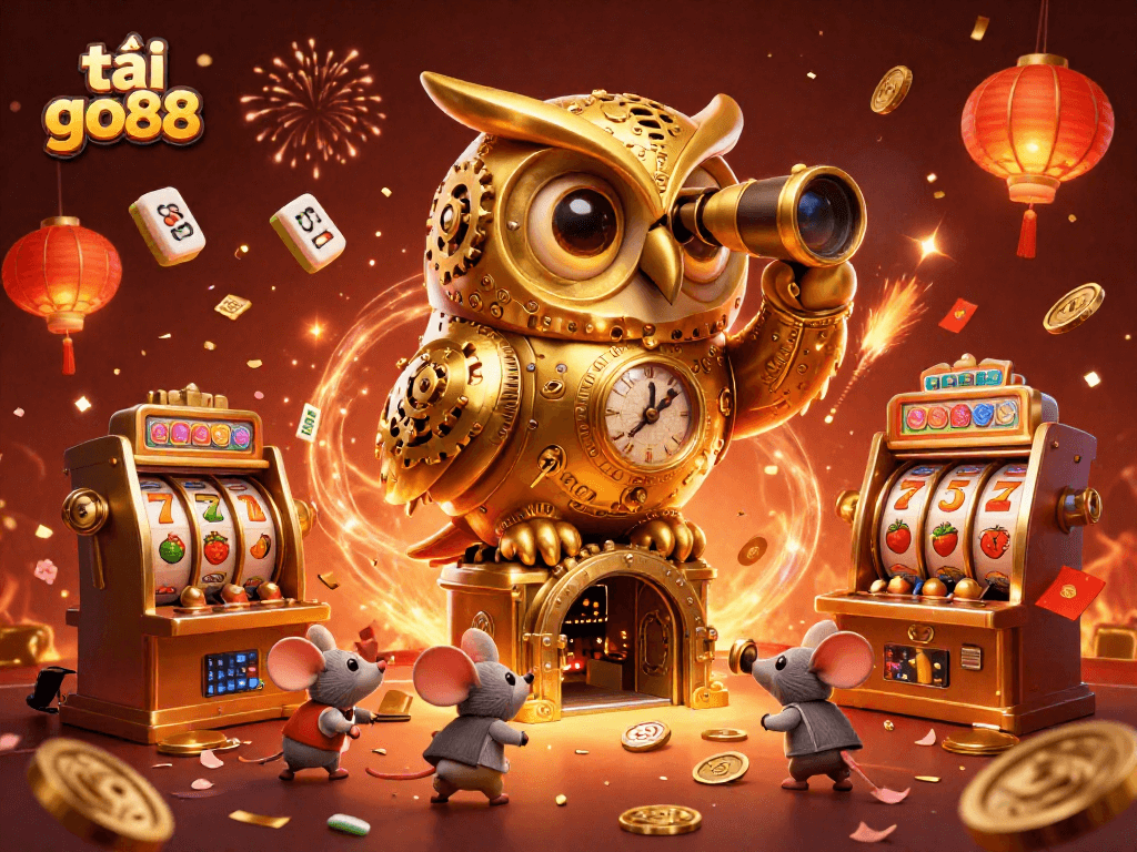 Engage with exciting gaming adventures at tải go88 with a rich 3D illustration of a vibrant casino scene.