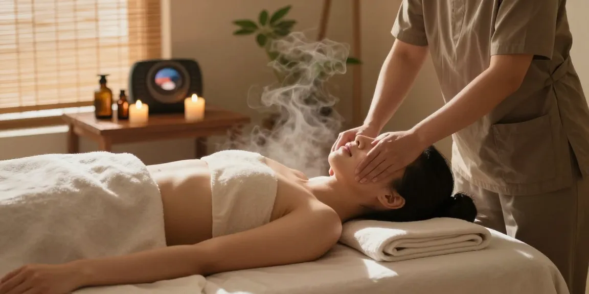 Experience 마포출장마사지 in a tranquil spa setting with soft lighting and calming ambiance.